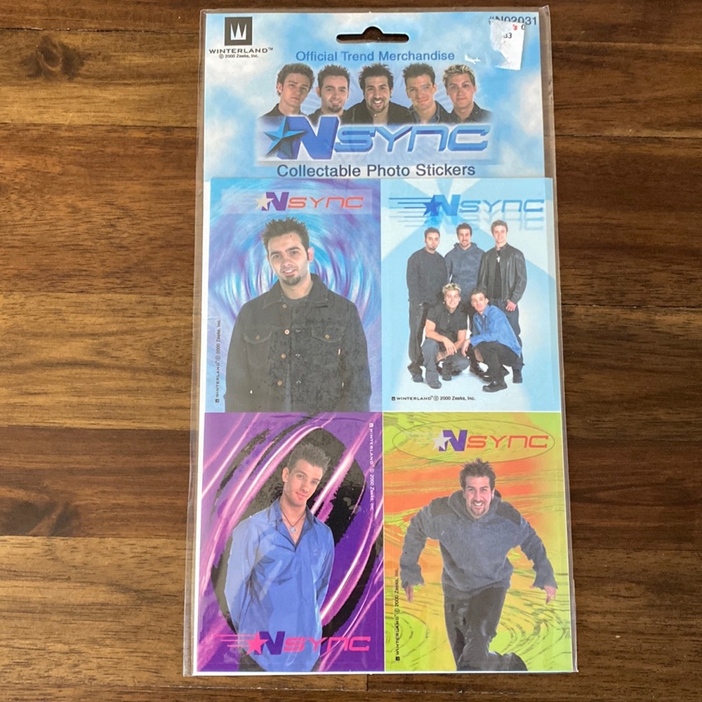 Vintage (year 2000) N’SYNC collectible photo stickers